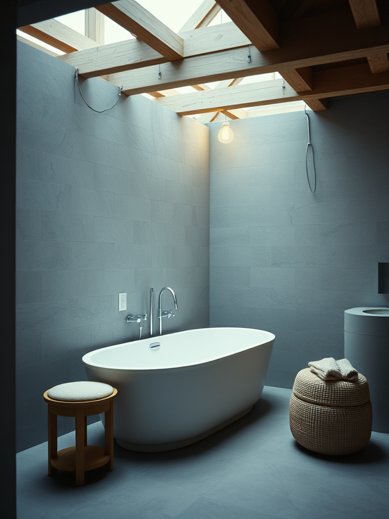 luxury bath under construction